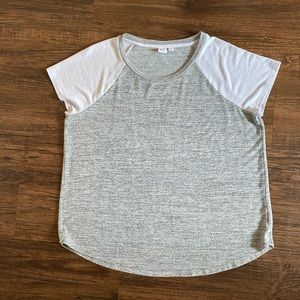 GAP Top Softspun Raglan Sleeve Marled Soft Knit Pullover Womens X-Large